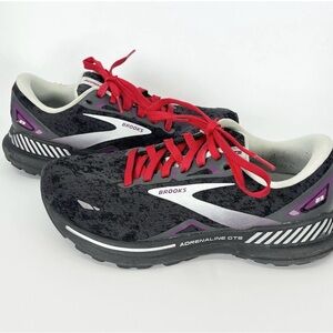 Brooks Adrenaline GTS 23 White/Black Running Shoes Sneakers - WOMENS 7.5 *WIDE*